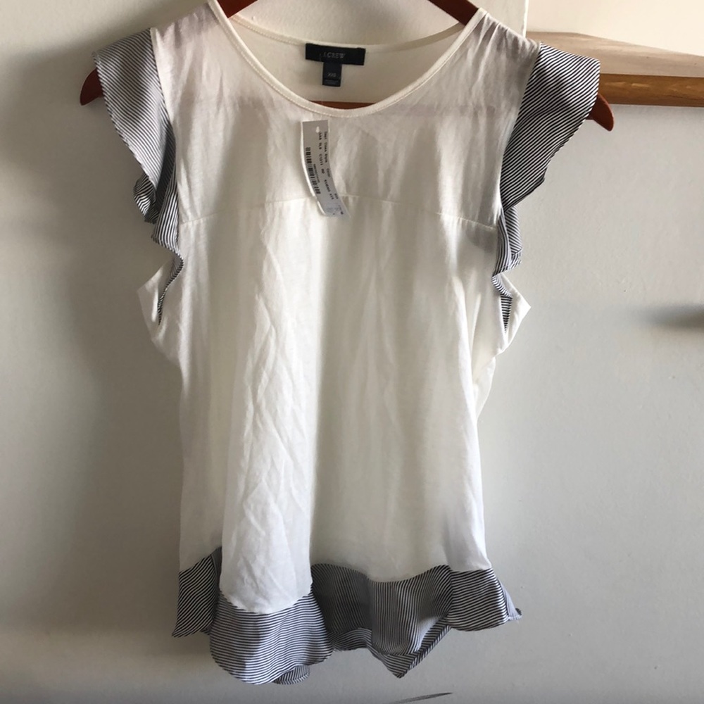 Brand new J. Crew blouse with frills